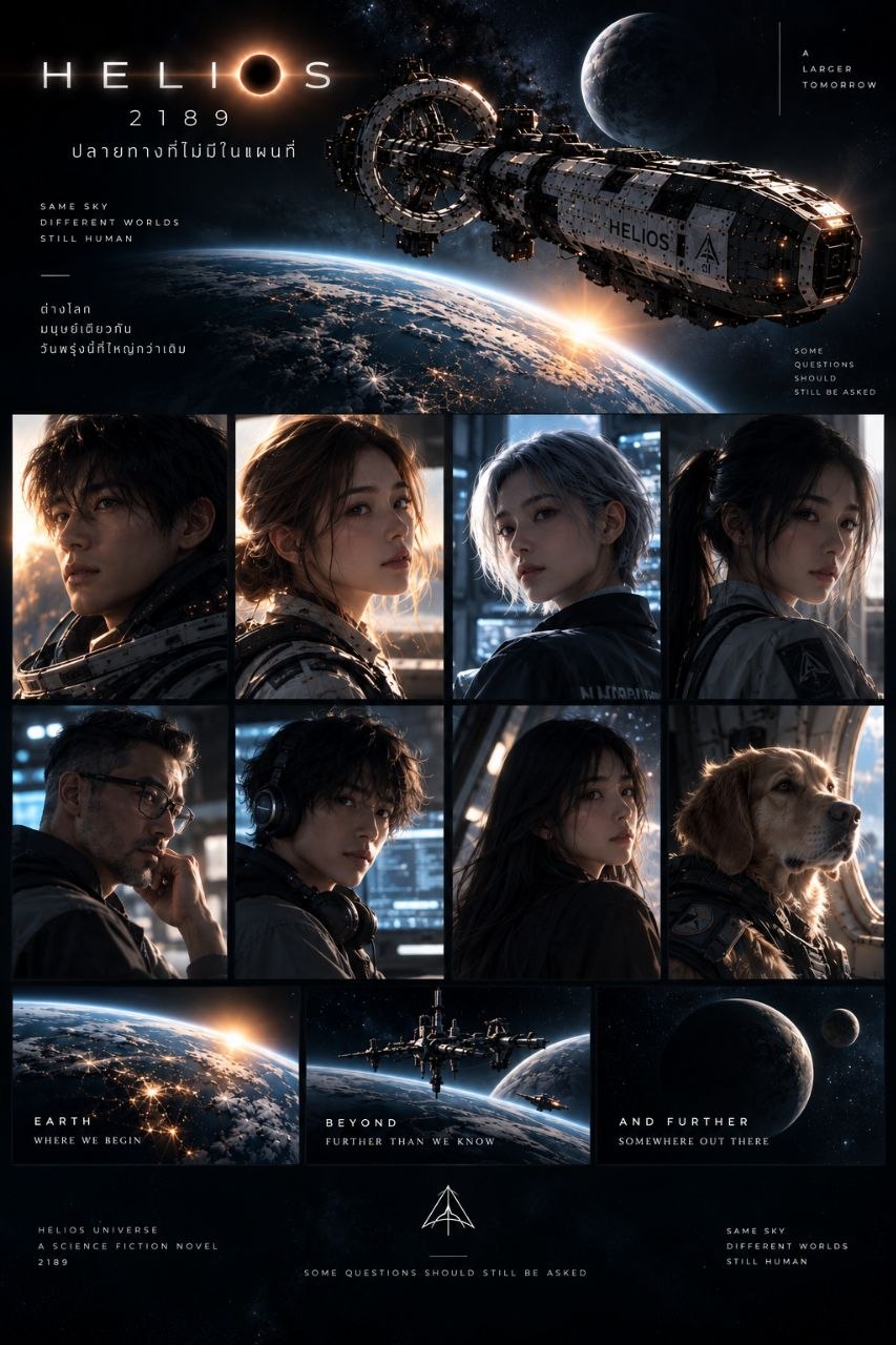 HELIOS crew — characters of the novel